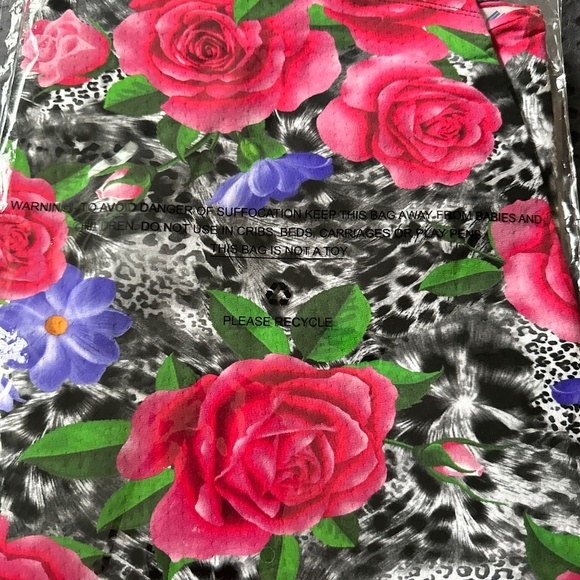 new IBKUL Jovanna Athleisure Wear Floral Zip Polo Top UPF 50+ Size Small - Picture 3 of 4